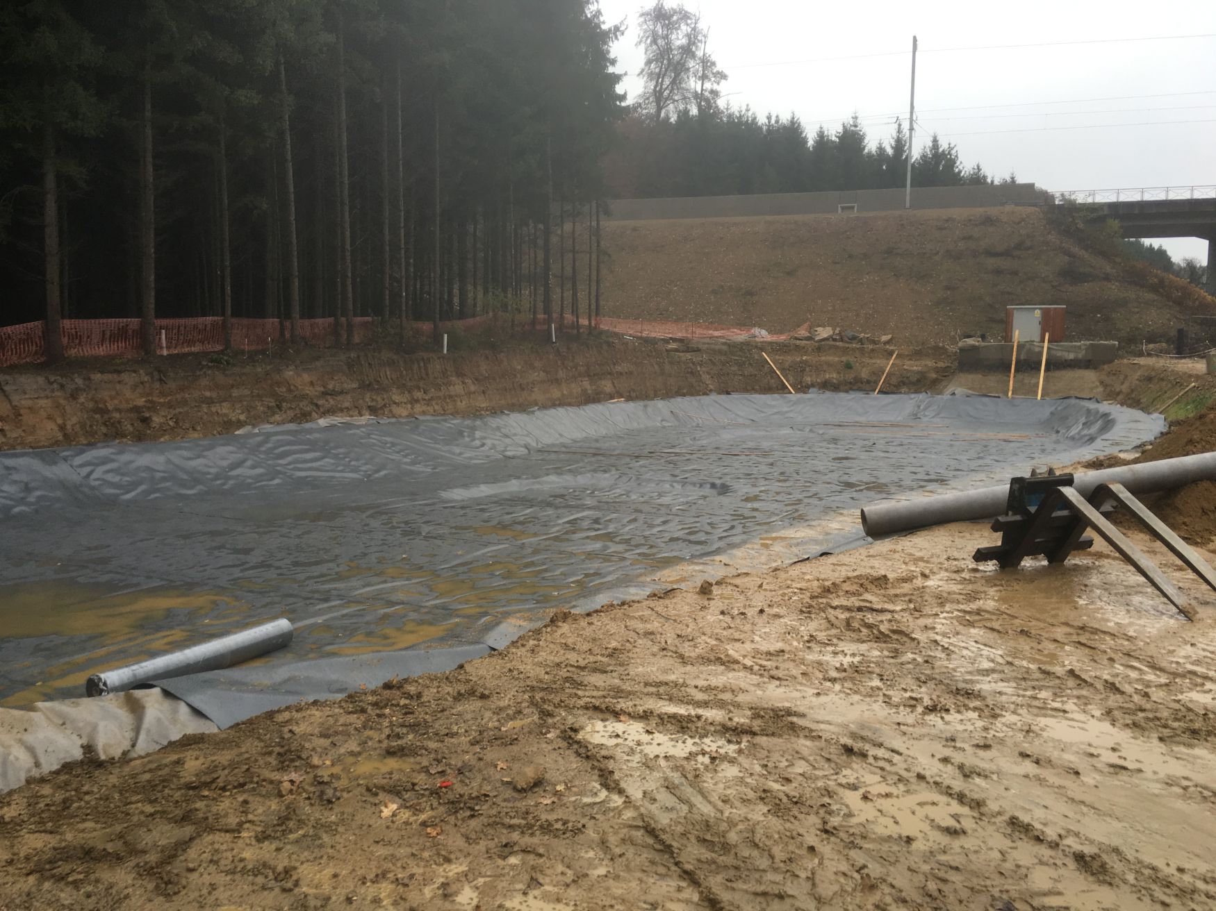 Natuurlijke open wateropslag spoorlijn Luxemburg